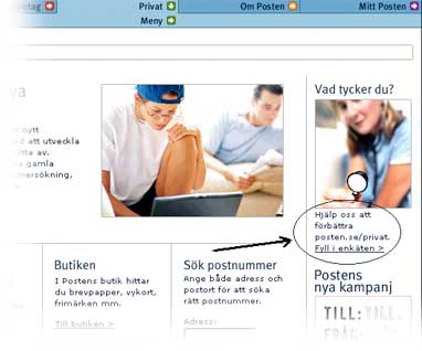 Example from posten.se